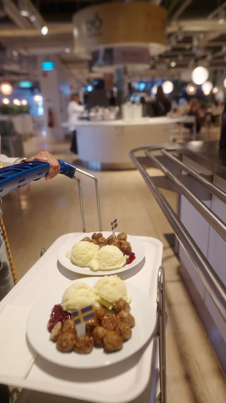 Swedish Meatballs and Mashed Potatoes at IKEA