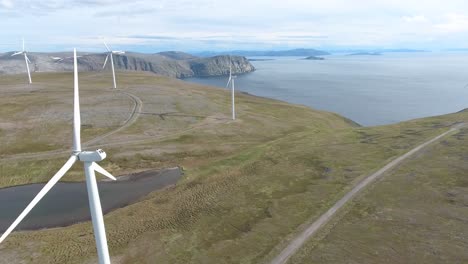 windmills for electric power production havoygavelen windmill park norway