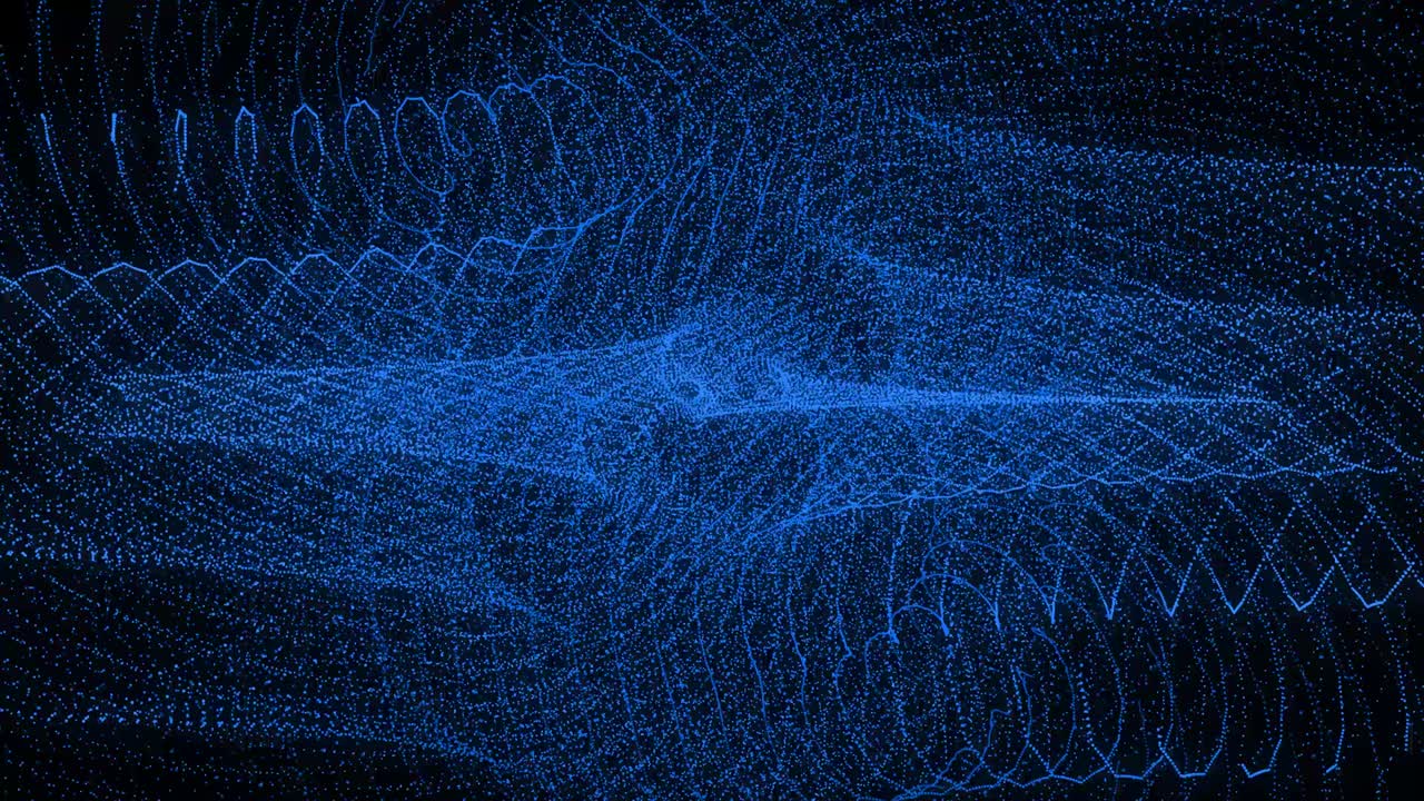 Blue color Dot Shape Pattern animation motion graphics