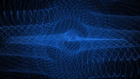 patrón de forma de punto de color azul animación gráficos de movimiento