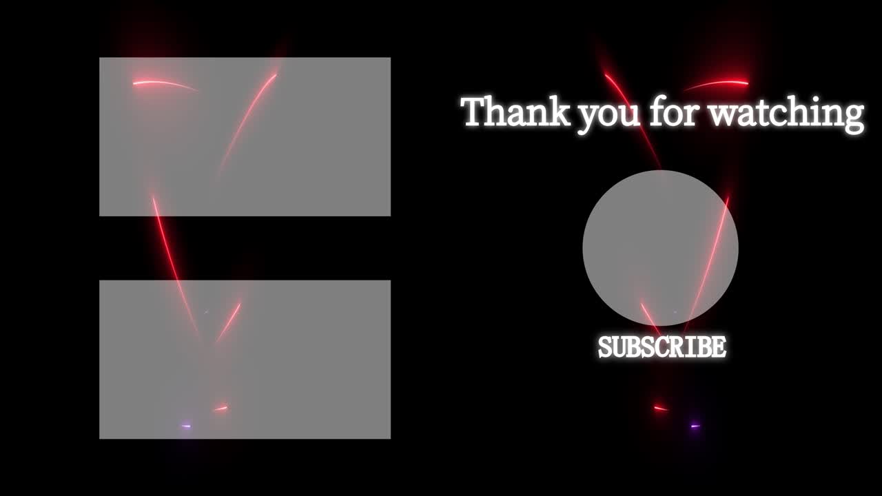 멋진 엔딩 카드 엔딩 스크린 모션 그래픽