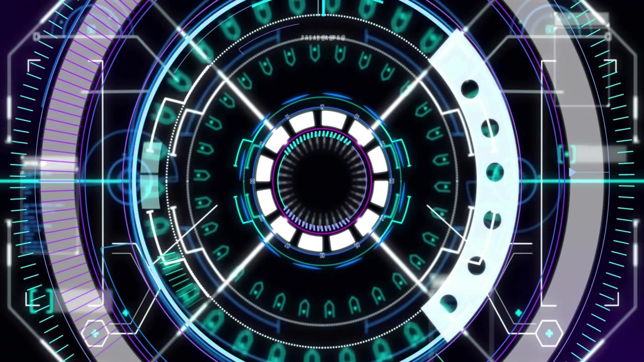 Animation of network of connections over scope scanning