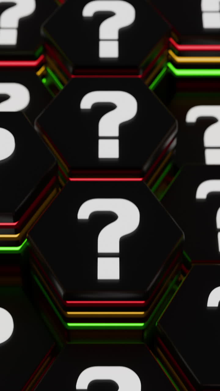 Segni di punti interrogativi e dubbi rappresentati da simboli.