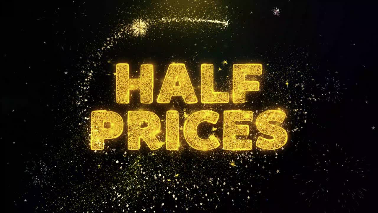 Half Price Sale Fireworks Promotion