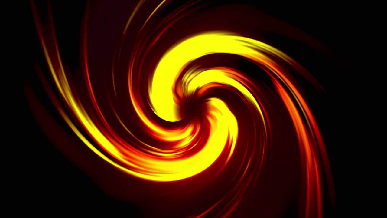 formas abstractas giratorias rojas y amarillas