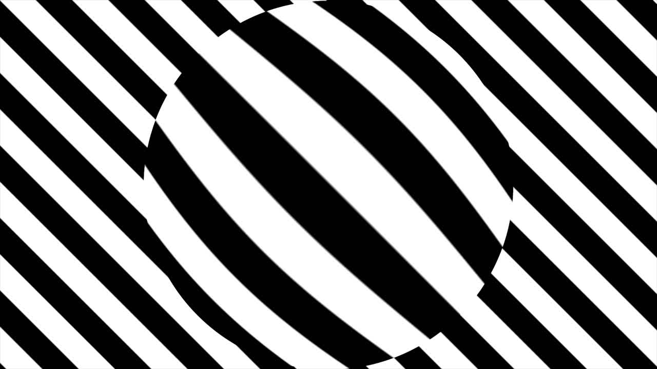Abstract Black and White Pattern with Circle