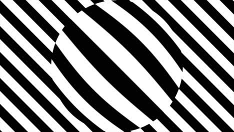 abstract black and white pattern with circle