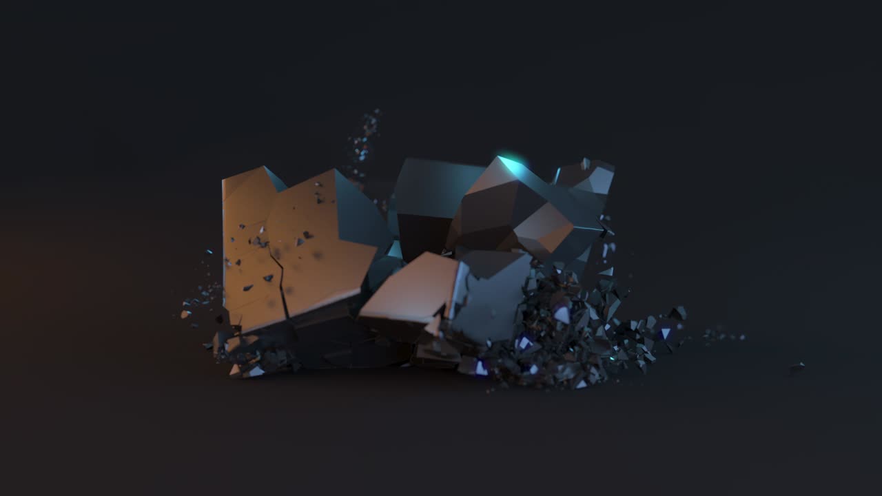 Black Cube Shattering to Pieces