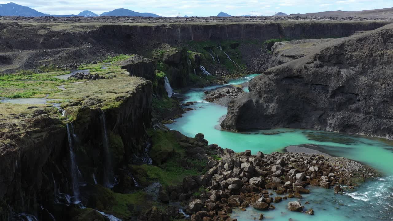 исландские водопады и каньон