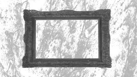 animación del cuadro sobre un fondo gris y blanco en movimiento