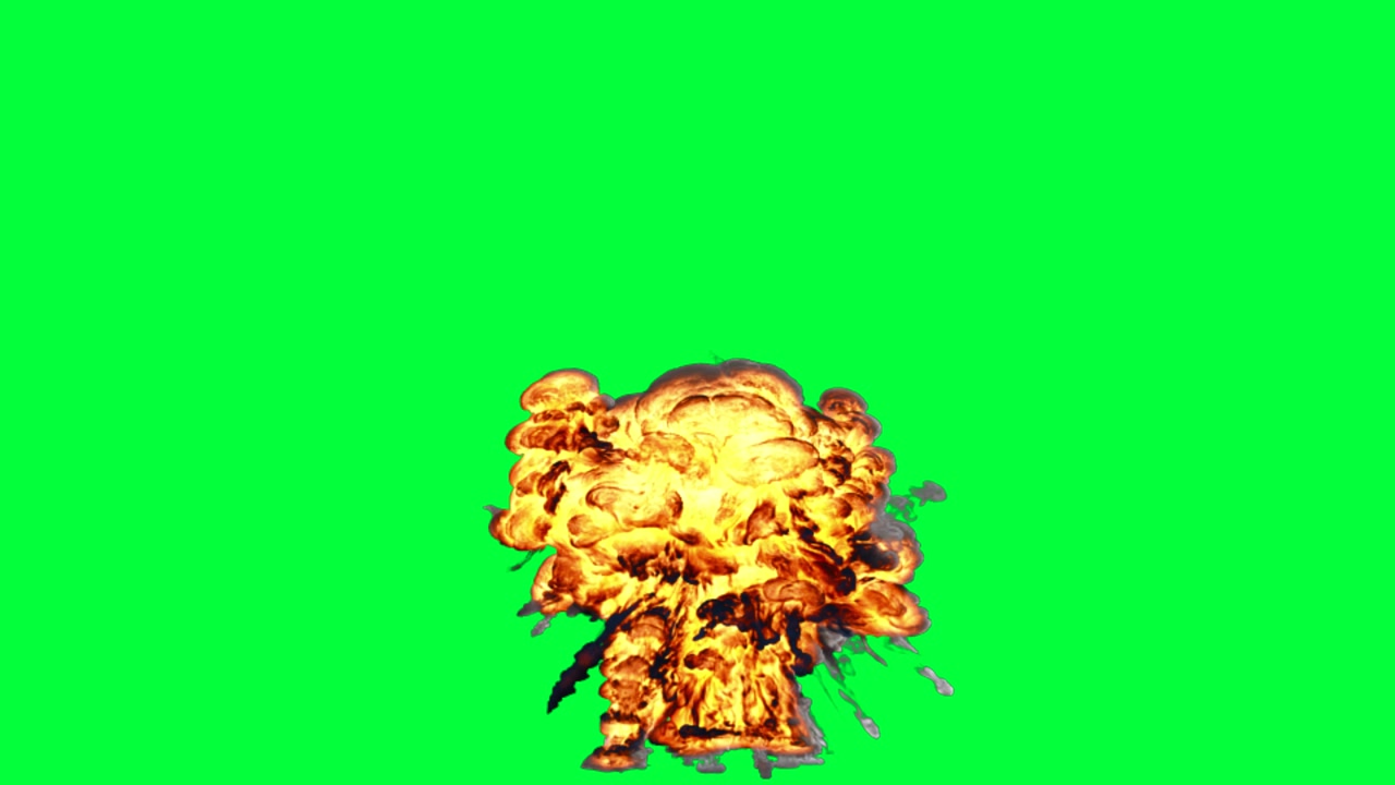 Explosion Animation on Green Screen