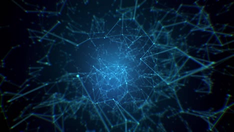 tecnología abstracta plexo de fondo geométrico