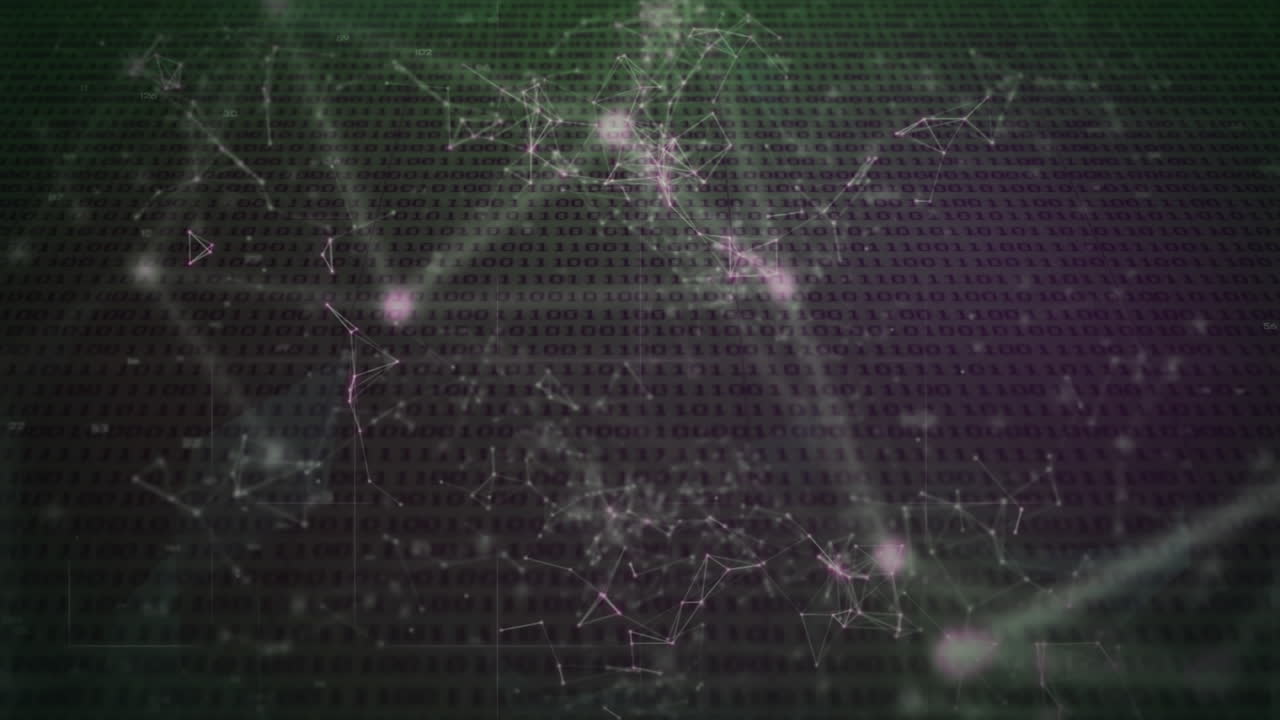 숫자 줄 위에 연결의 웹과 함께 qr 코드의 애니메이션