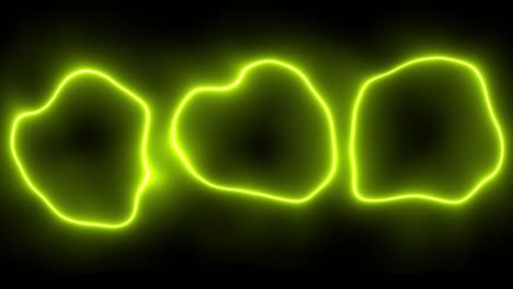 neon circle distortion glowing animation motion graphics