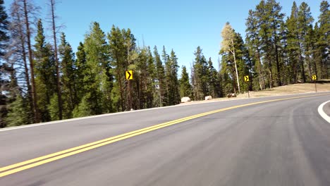 imágenes pov de conducir el paso de cottonwood en colorado