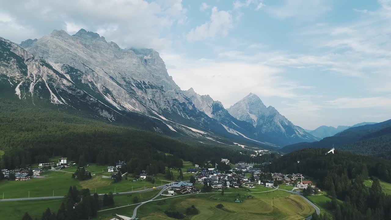 exploring the incredible italian dolomites from the drone, and the view is breathtaking