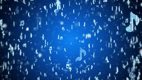 music musical symbols notes, beat moving seamless loop 3d animation