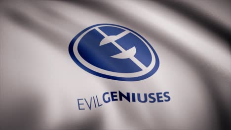 evil geniuses logo on a flag