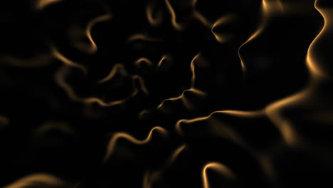 elegant black and gold swirling pattern on a dark background