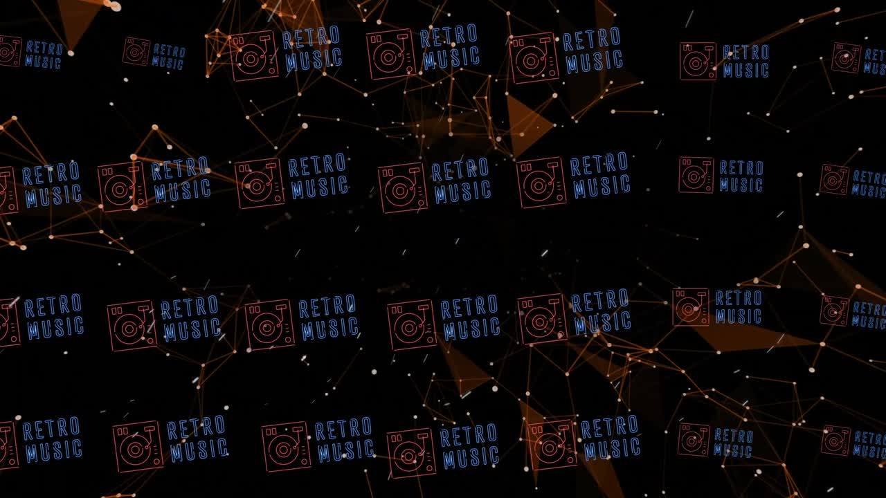 Animation of network of connections over world map on black bacground