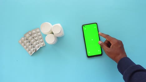 medication and smartphone