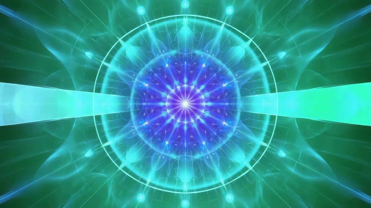 Vibrant Abstract Fractal Light Patterns