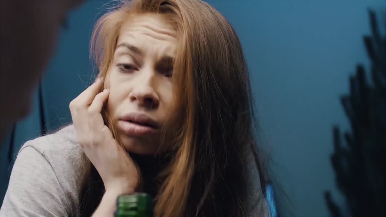 Woman in conversation