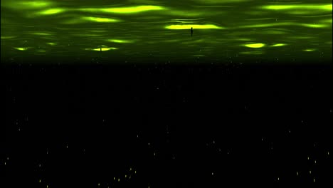 un paisaje submarino brillante