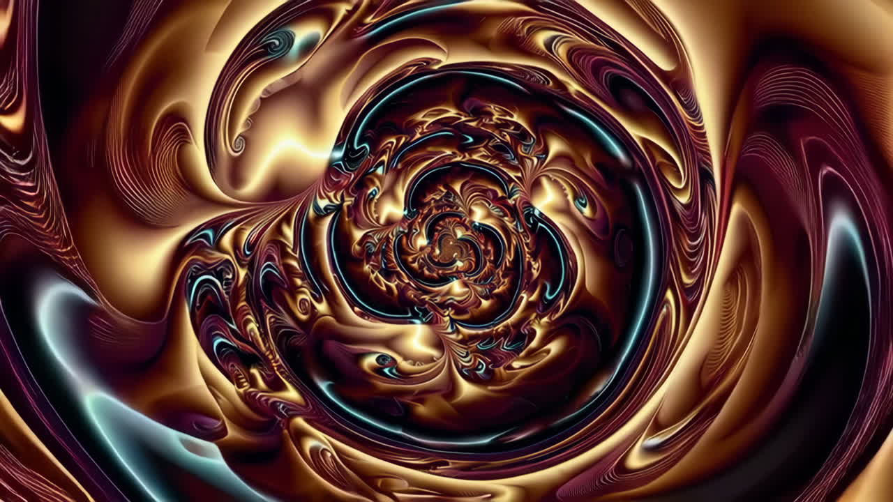 Abstract Swirling Liquid Art