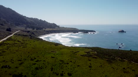 Push-in-of-Highway-1-coastline.-4k-24fps