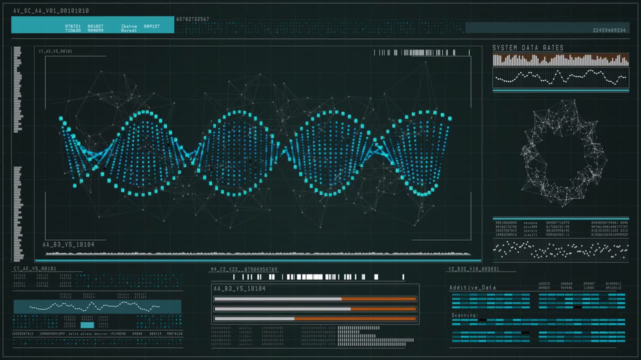 Digitally generated dna structure