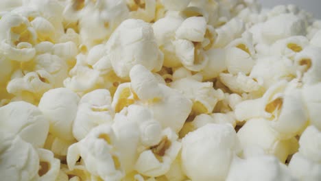 macro video of pile of popcorn