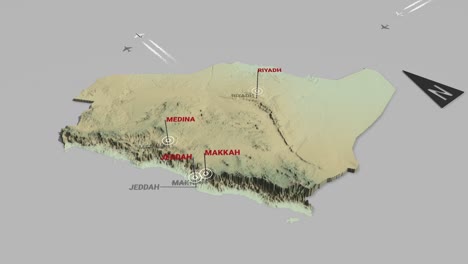 3d terrain map saudi arabia