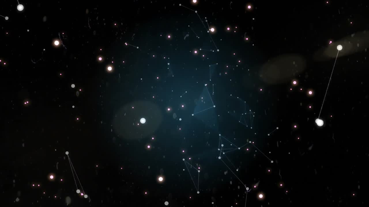 Digital generated video of galaxy