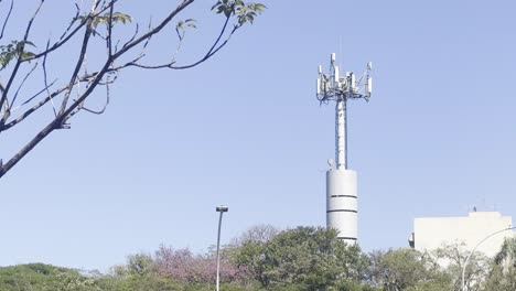 relay station mast, signal receiver, telecommunications infrastructure