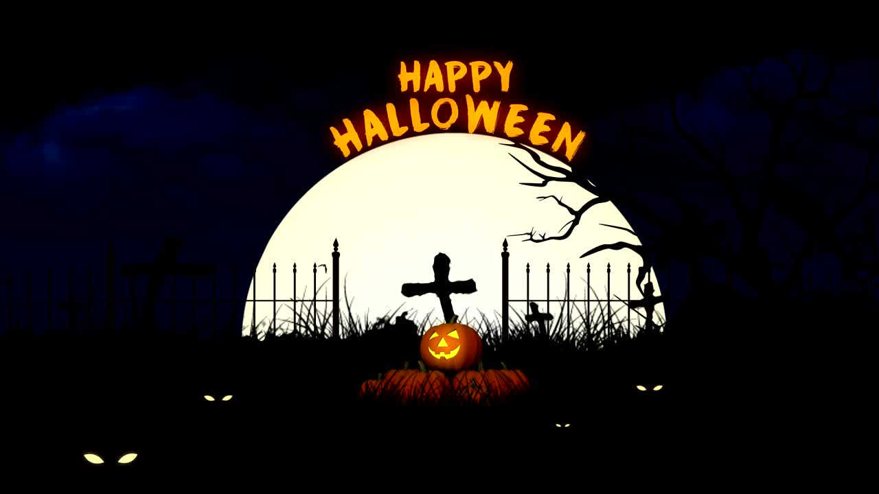 해피 할로윈 컨셉 배경