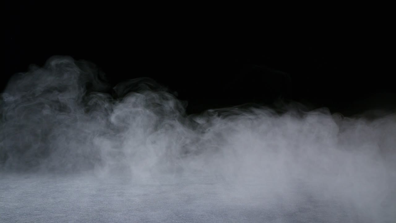 현실적인 건조 얼음 연기 구름 안개 오버레이