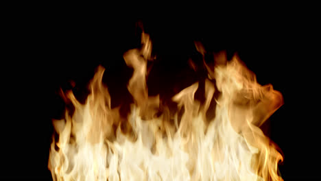 toma de primer plano de fuego ardiente 4k