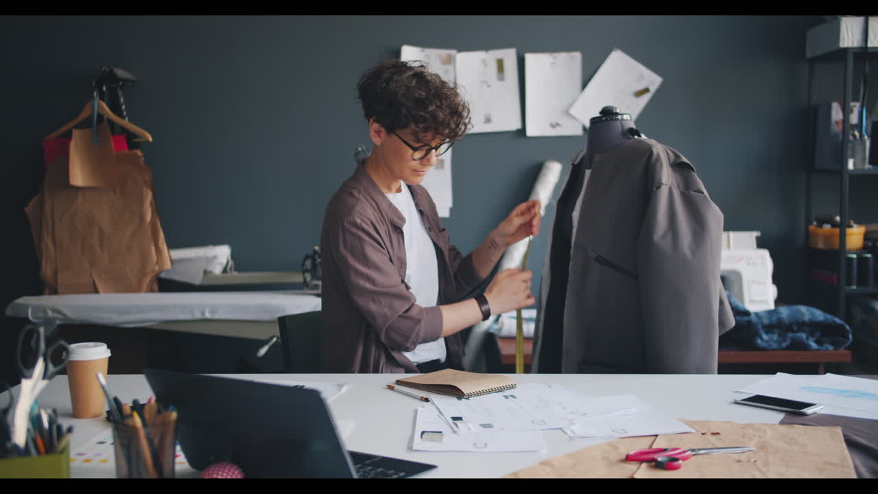 diseñador de moda en el trabajo