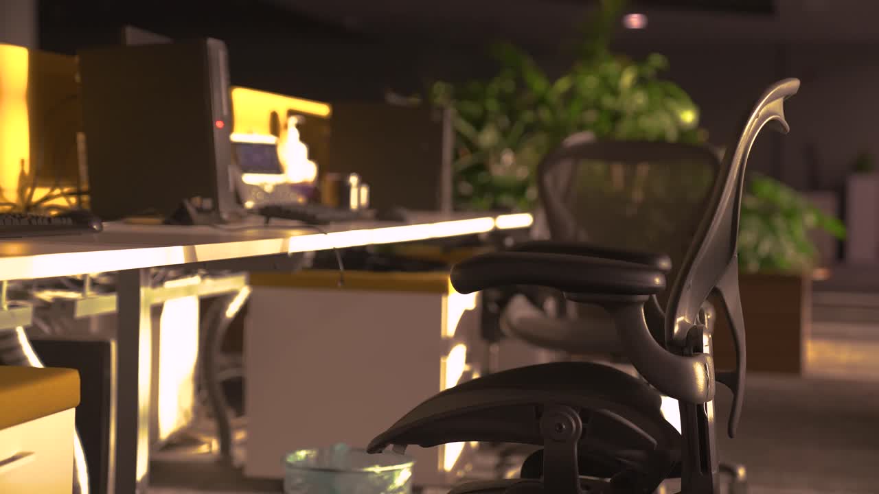 empty company office in office area