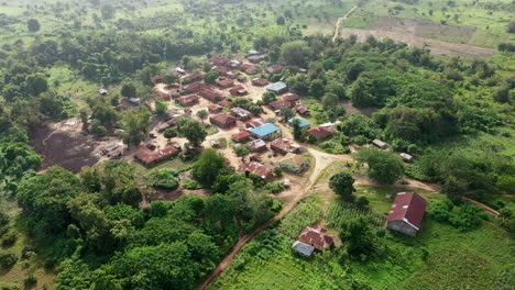 shot of a village in the western part of nigeria