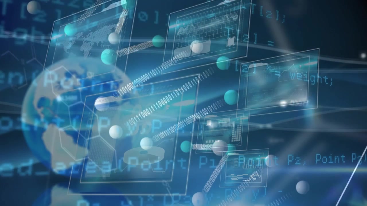 Animation of dna strand and data processing