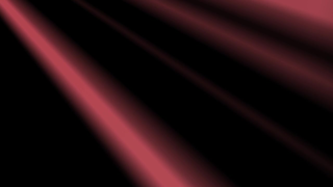 Abstract Red Light Rays Moving on Black Background