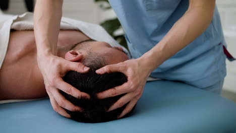 man receiving a massage