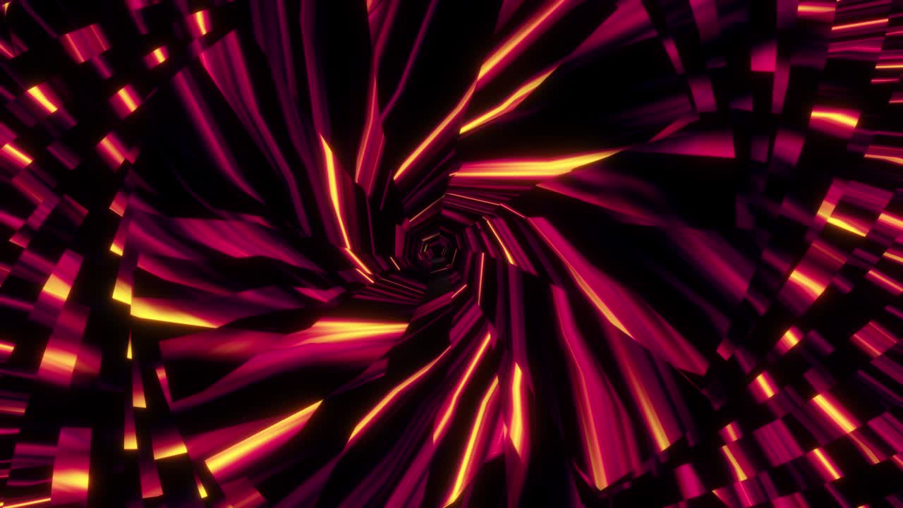 Abstract Electric Magenta Spiral Texture Loop Background