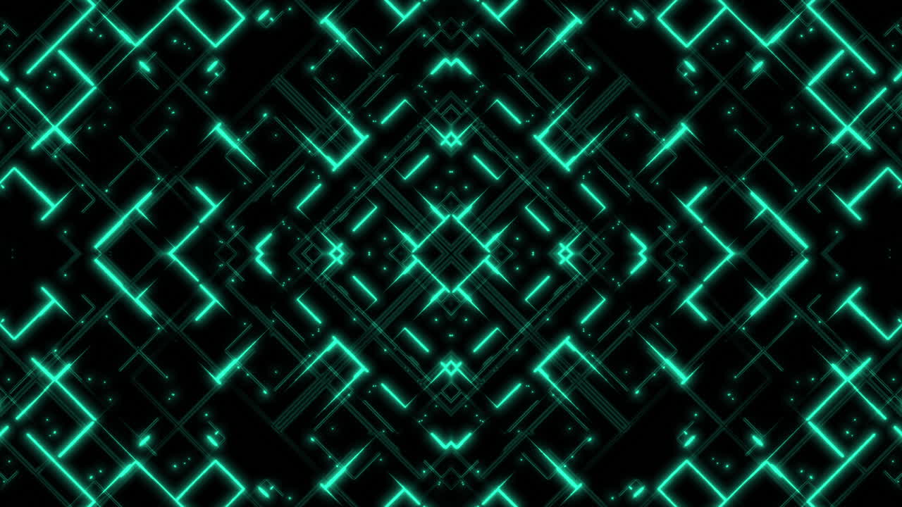 Abstract Neon Geometric Pattern