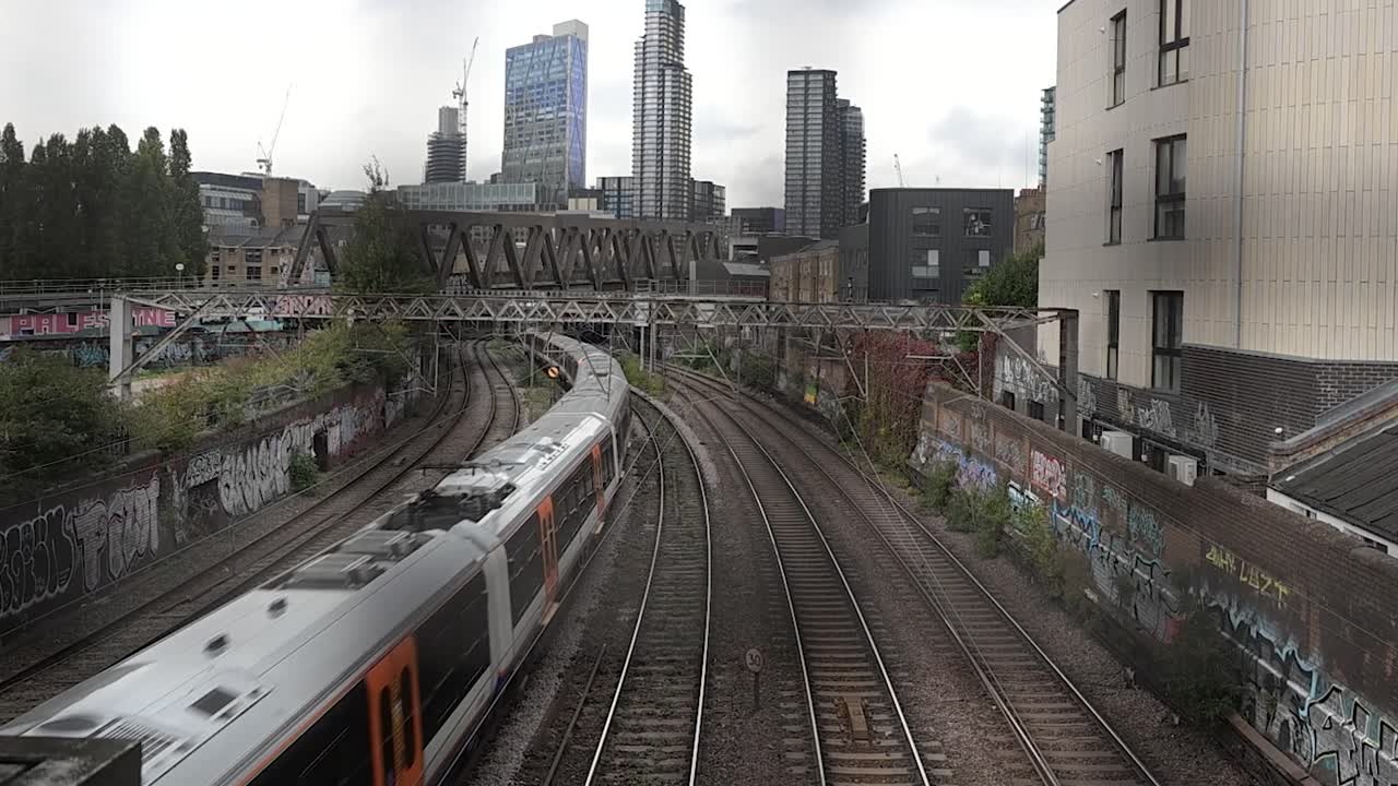 Train-themed artwork in Shoreditch capturing urban creativity, street culture, and the district’s passion for design and modern expression