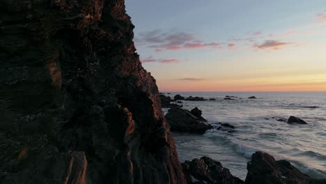 Rock-Formations-And-Seascape-At-Sunset-In-Portugal