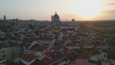 Luftdrohnenaufnahme-Des-Doms-In-Der-Skyline-Von-Florenz