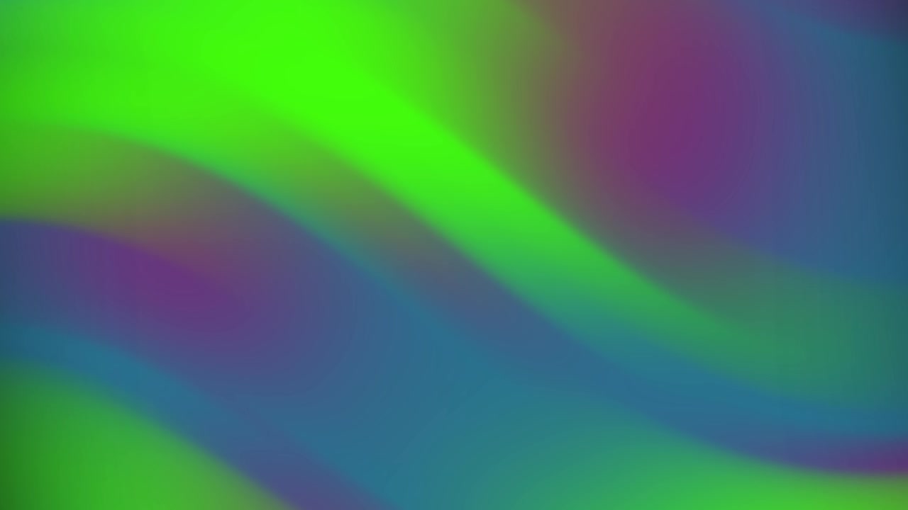 Smoothly Shifting Green, Blue, and Purple Abstract Gradient